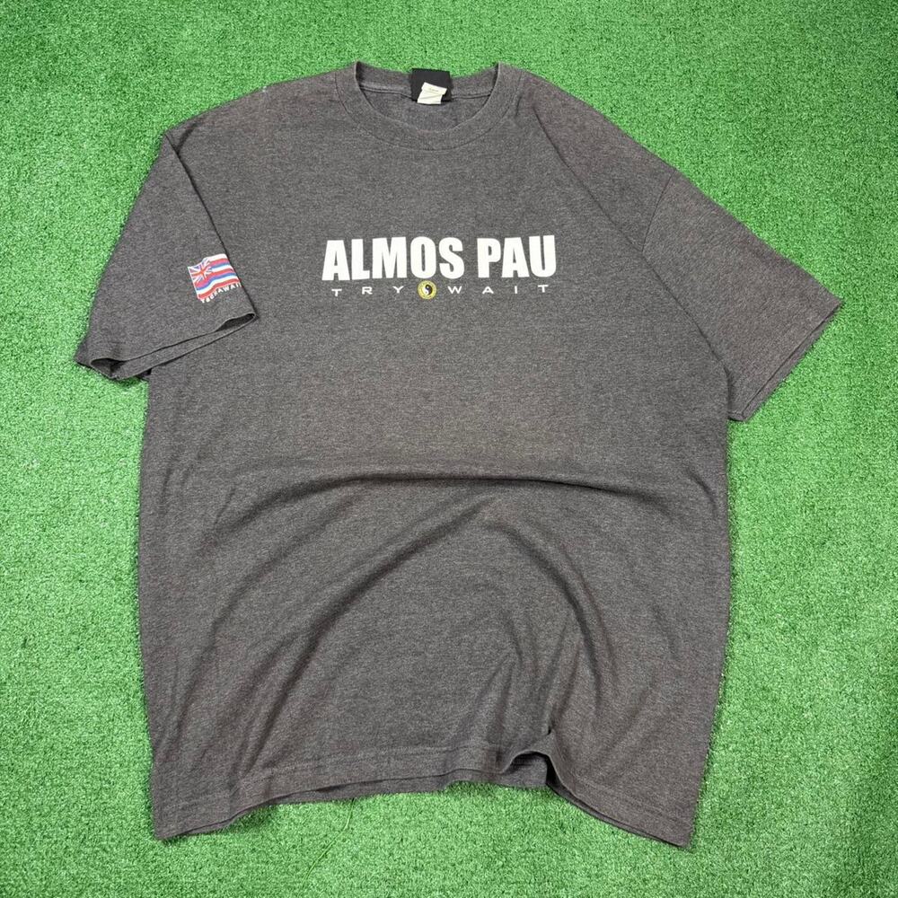 Town & Country Surf T&C Hawaii T Shirt Gray Logo Spellout Mens XL Y2K Vintage